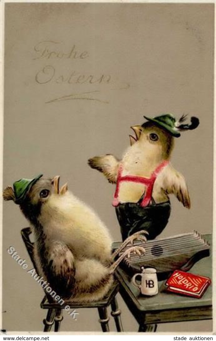 Ostern Huhn Personifiziert 1911 I-II Paques - Easter