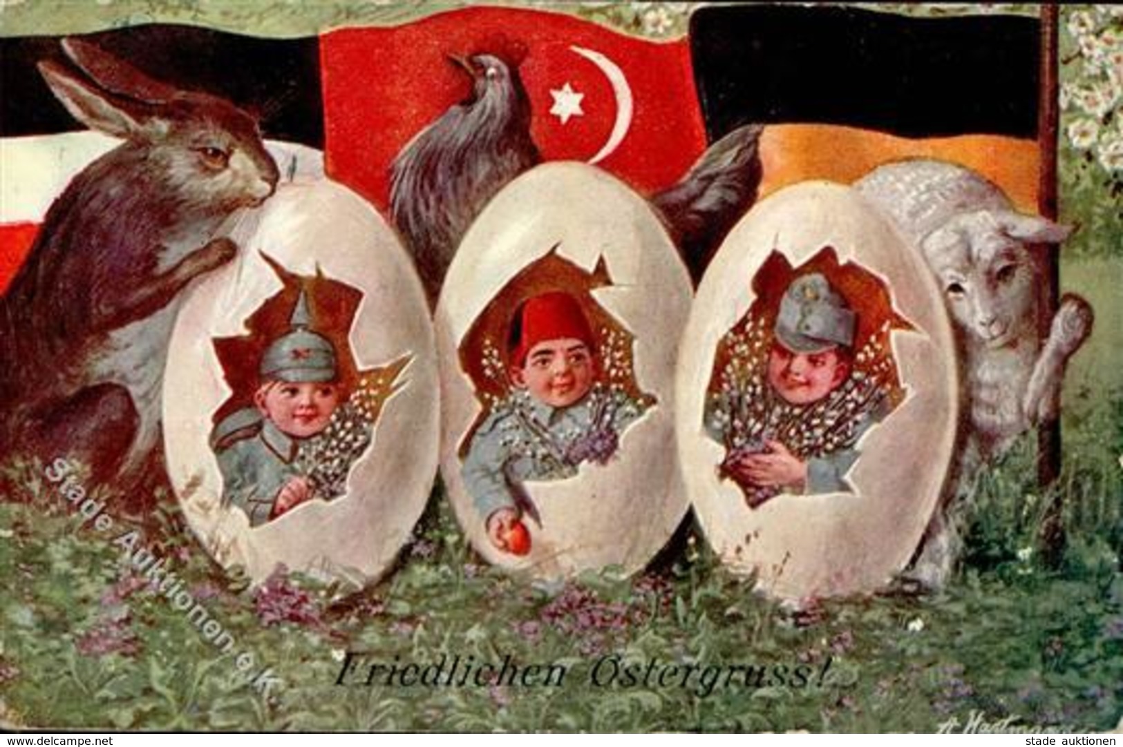 Ostern WK I Deutschland Österreich Türkei 1915 I-II Paques - Ostern