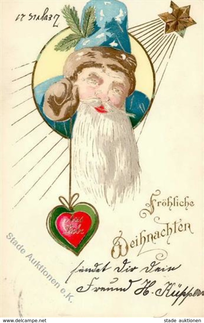 WEIHNACHTSMANN - Prägelitho I-II - Santa Claus