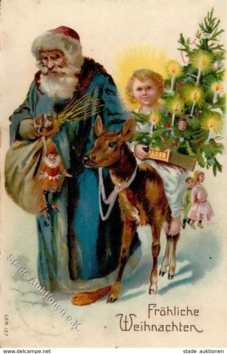 WEIHNACHTSMANN - Prägelitho Mit Spielzeug (Ser 127) I-II Jouet - Santa Claus