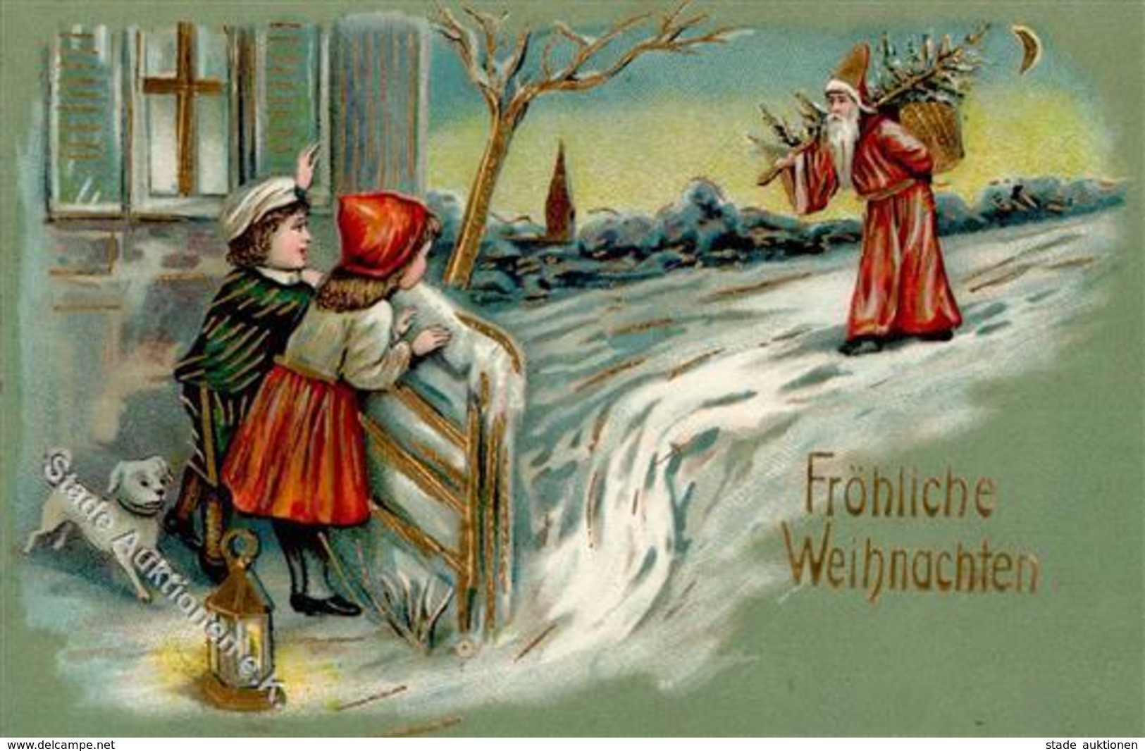 WEIHNACHTSMANN - Prägelitho Serie 9 I - Santa Claus