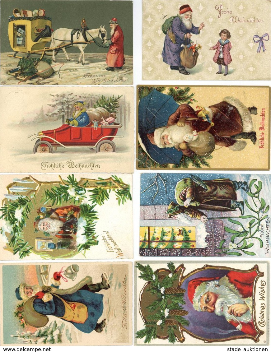 Weihnachtsmann Album Mit über 170 Ansichtskarten Dabei Etl. Präge-Karten I-II Pere Noel - Santa Claus