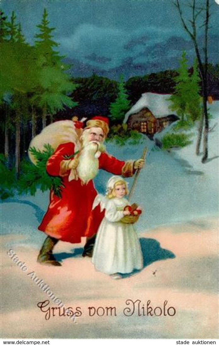 Weihnachtsmann Engel I-II Pere Noel Ange - Santa Claus