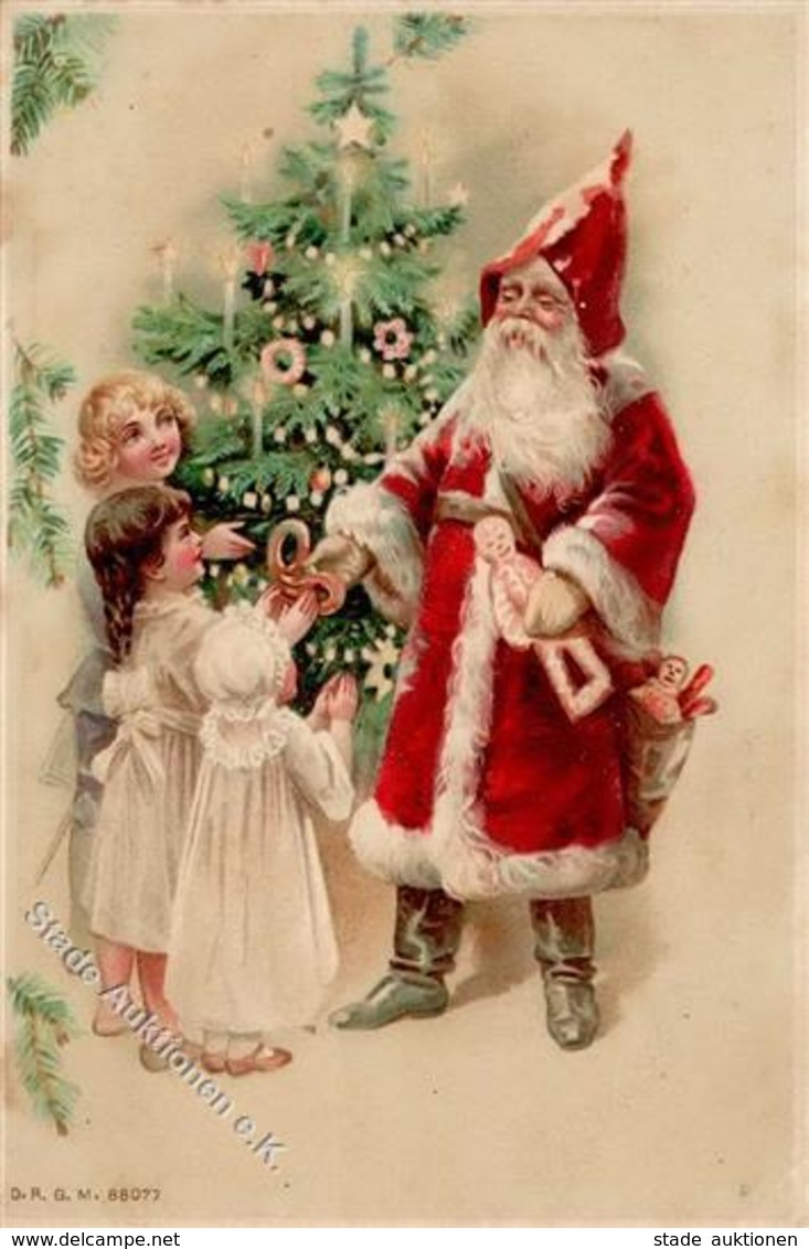 Weihnachtsmann Kinder Spielzeug Litho I-II Pere Noel Jouet - Santa Claus