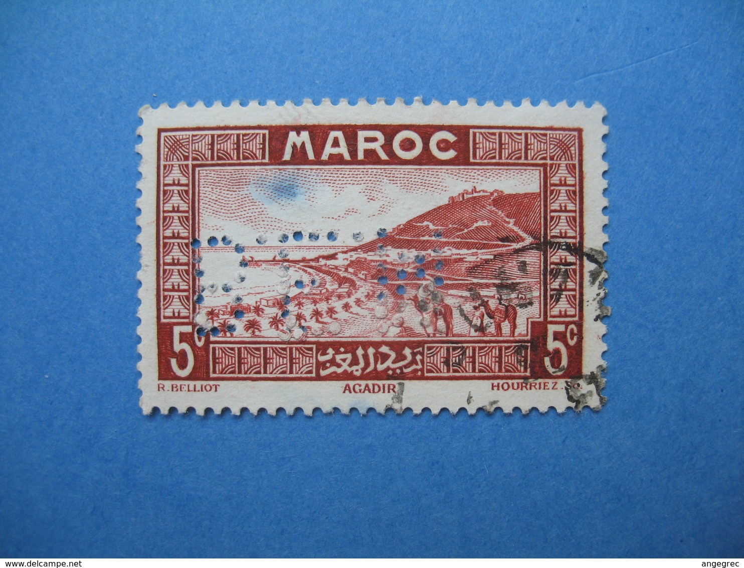 Perforé Perfin Maroc, Perforation :   BEM 7   à Voir - Other & Unclassified