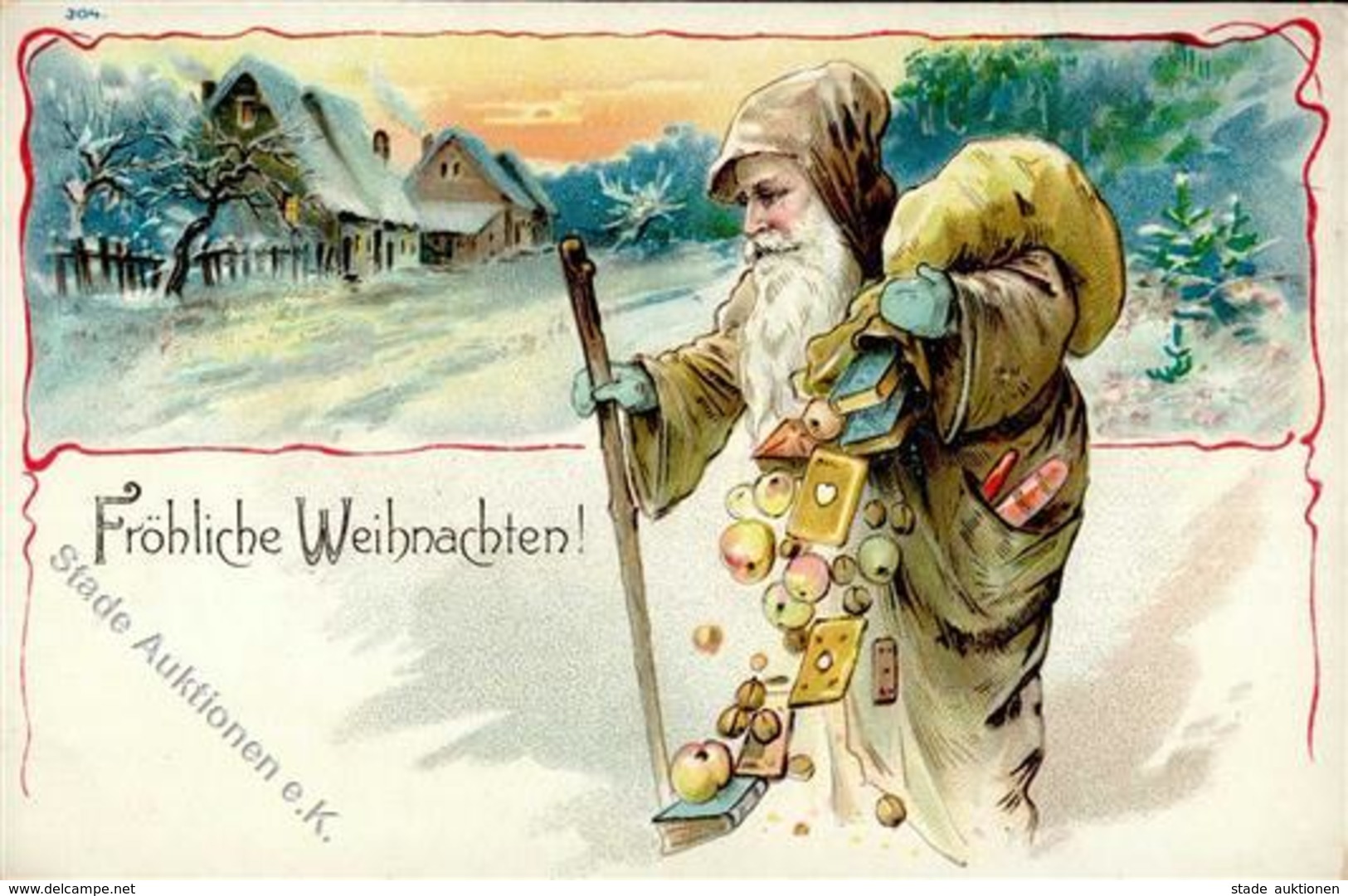 Weihnachtsmann Lebkuchen Bücher I-II Pere Noel - Santa Claus