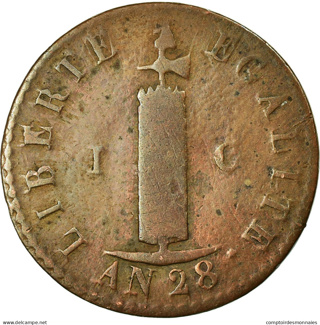 Monnaie, Haïti, Centime, 1830, TB, Cuivre, KM:A21 - Haití