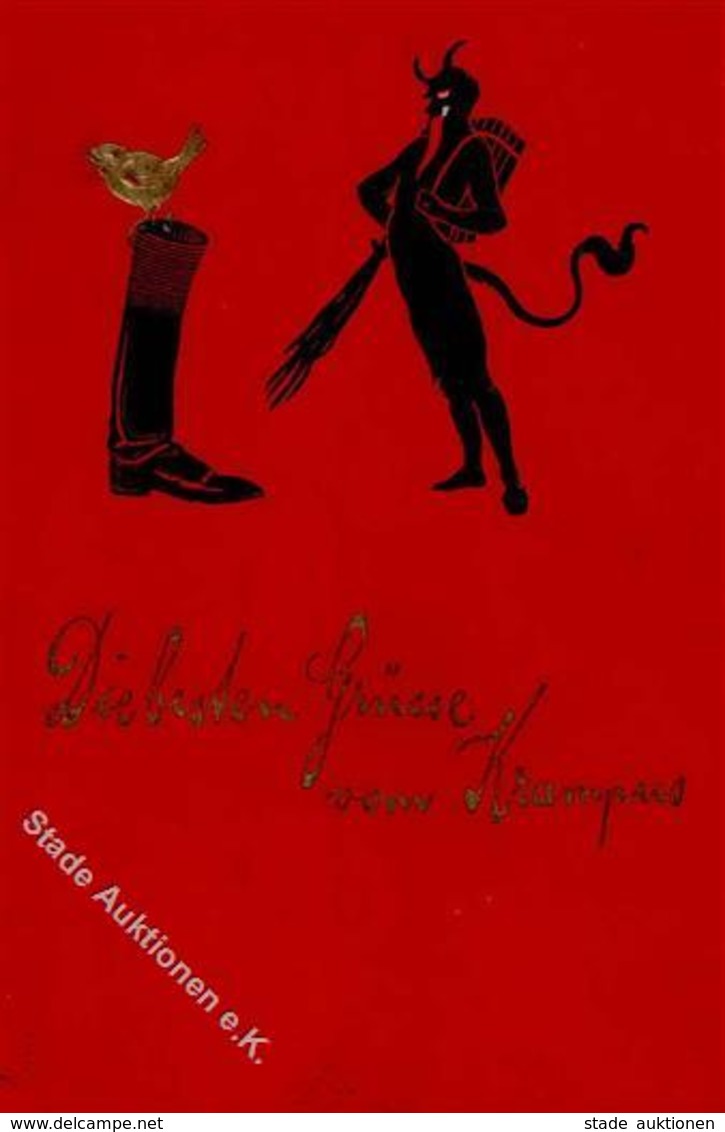 Krampus Prägedruck I-II - Sonstige & Ohne Zuordnung