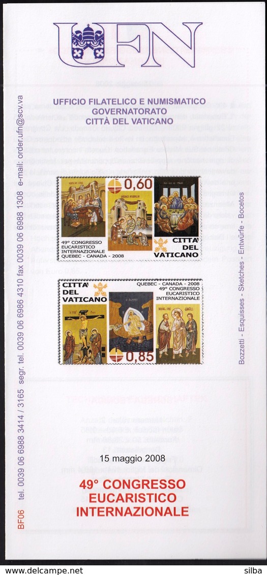 Vatican 2008 / 49th International Eucharistic Congress / Prospectus, Leaflet, Brochure - Storia Postale