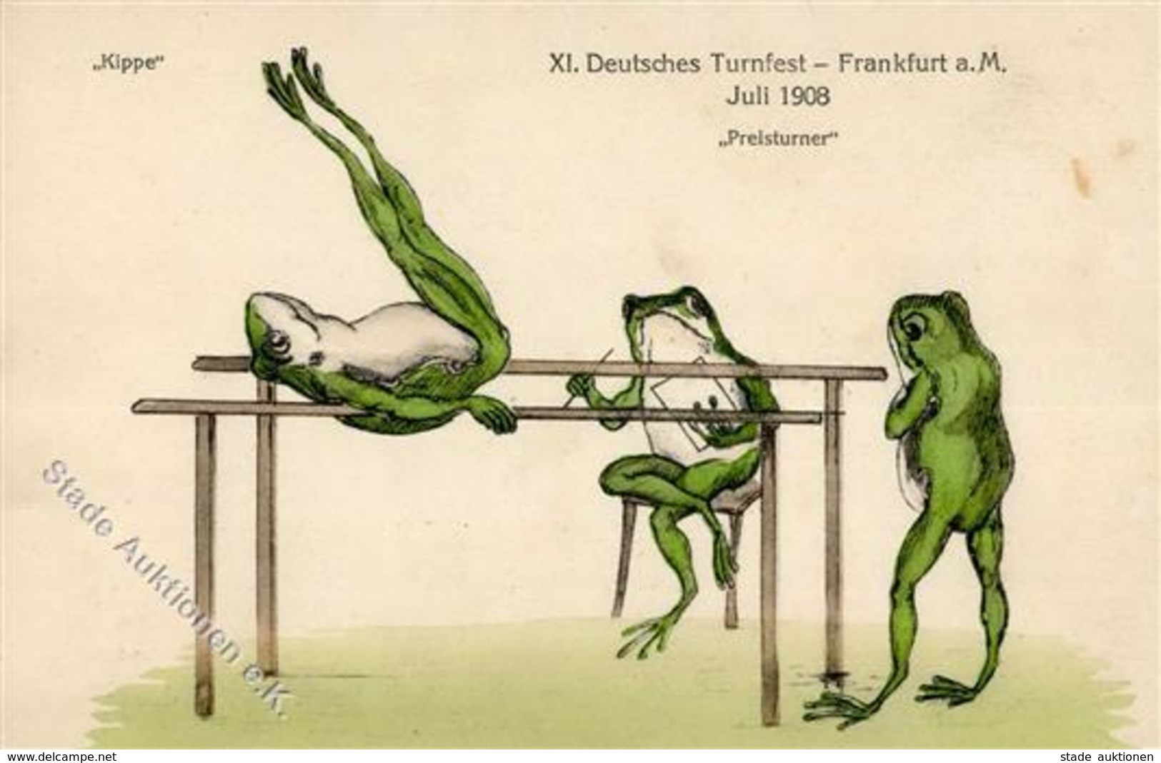Frosch Personifiziert Turner 1908 I-II Grenouille - Other & Unclassified