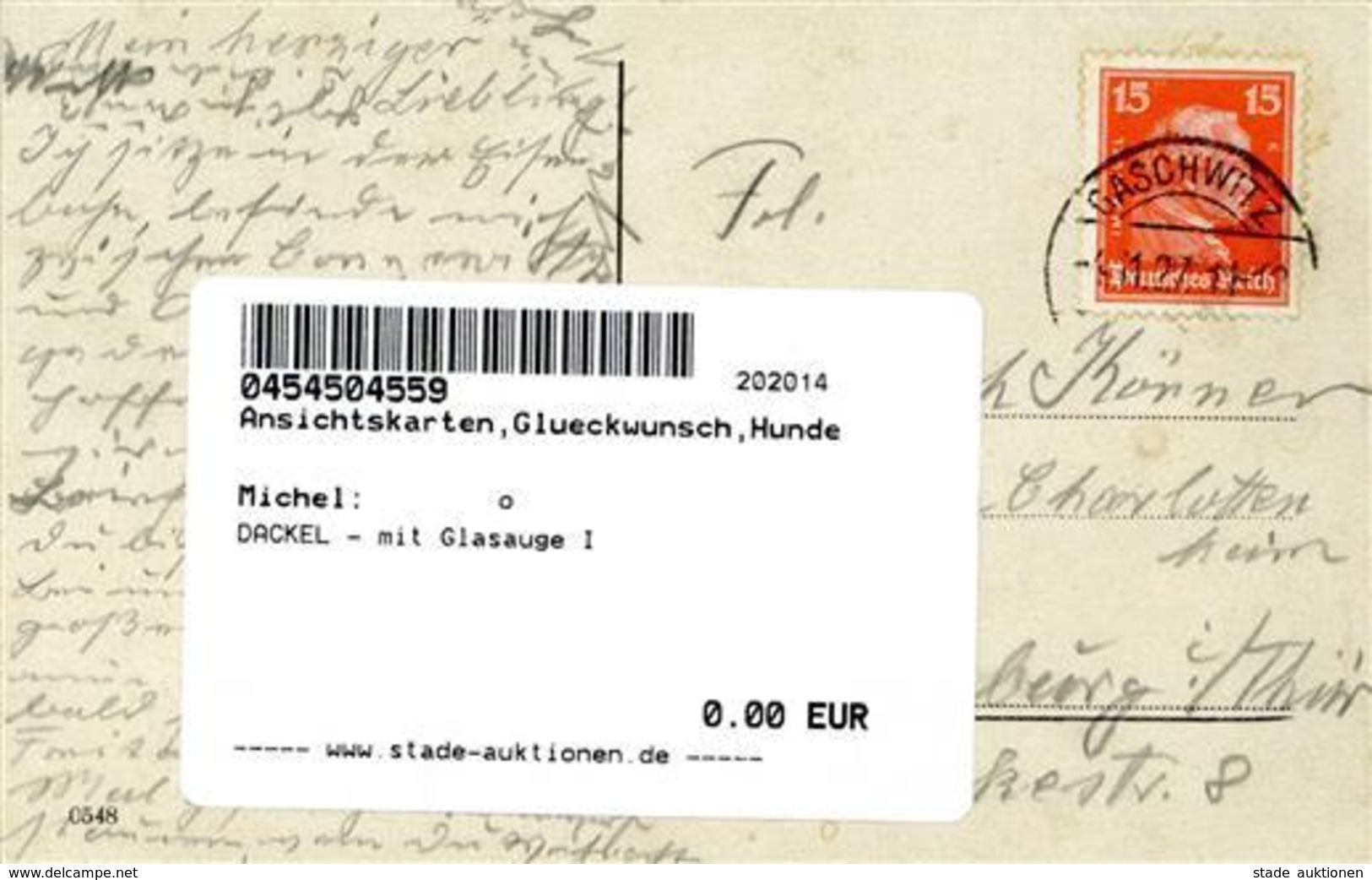 DACKEL - Mit Glasauge I - Other & Unclassified