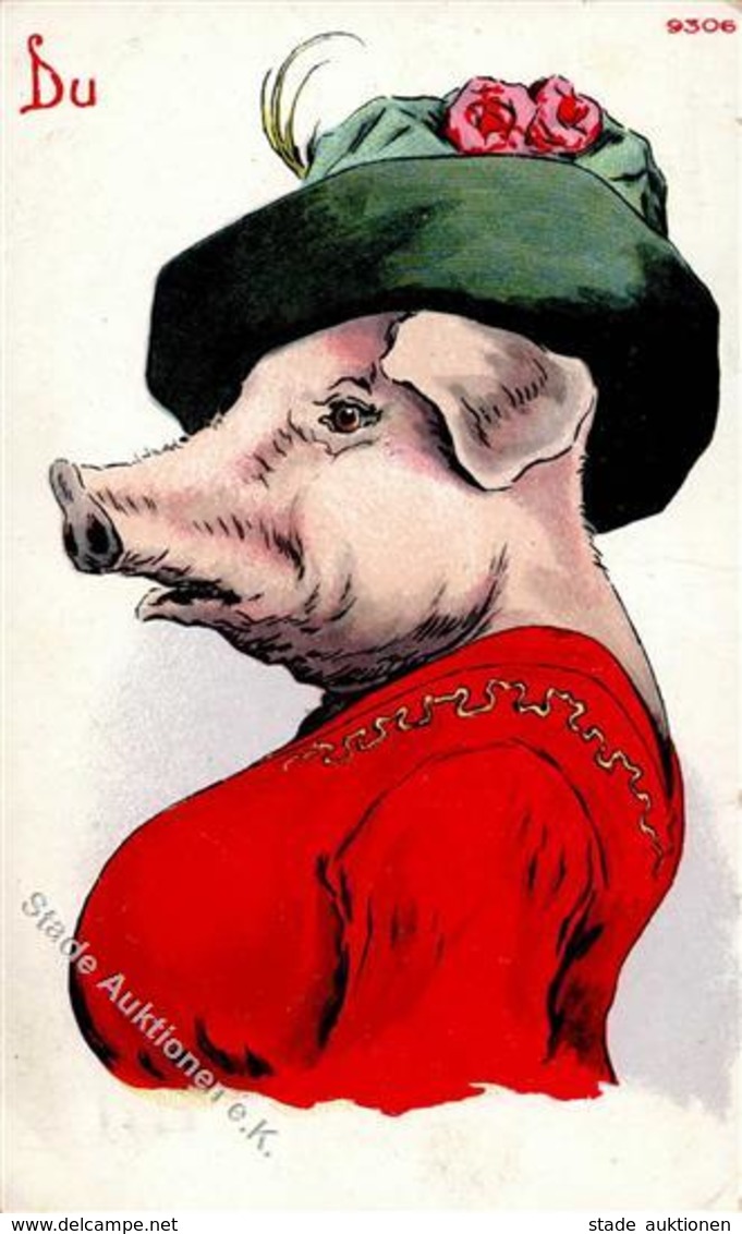 Schwein Personifiziert I-II Cochon - Other & Unclassified