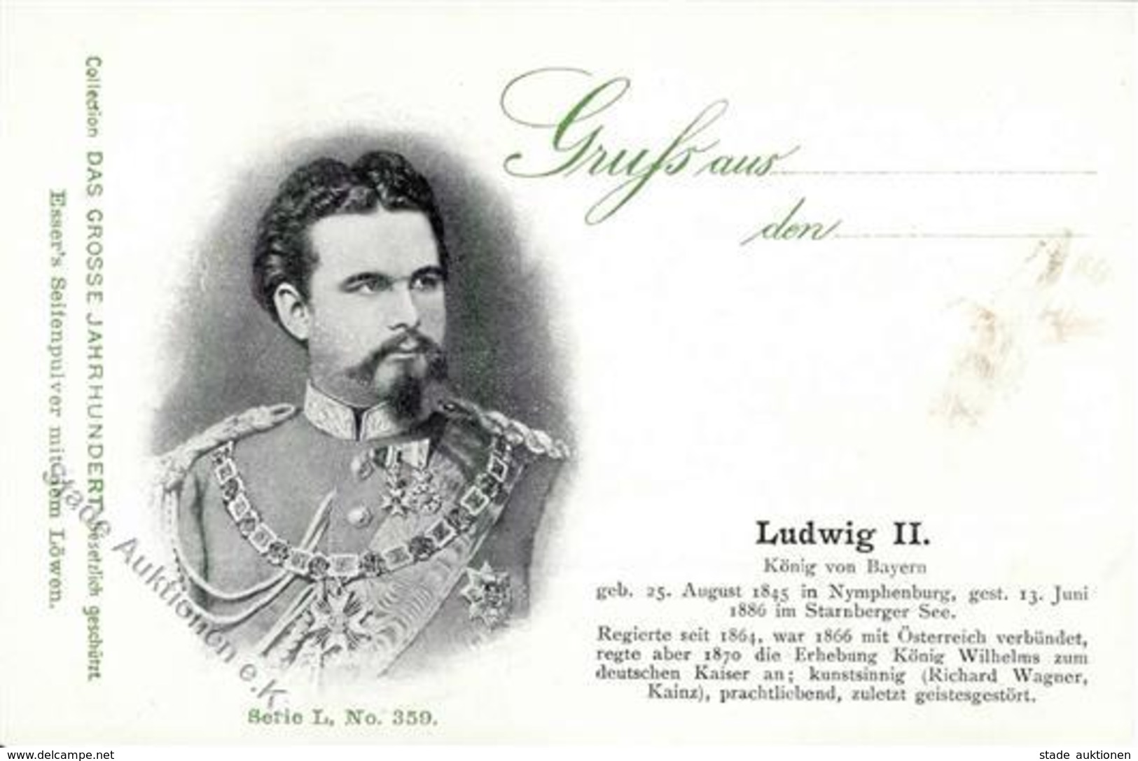 Adel Bayern König Ludwig II, I-II - Königshäuser
