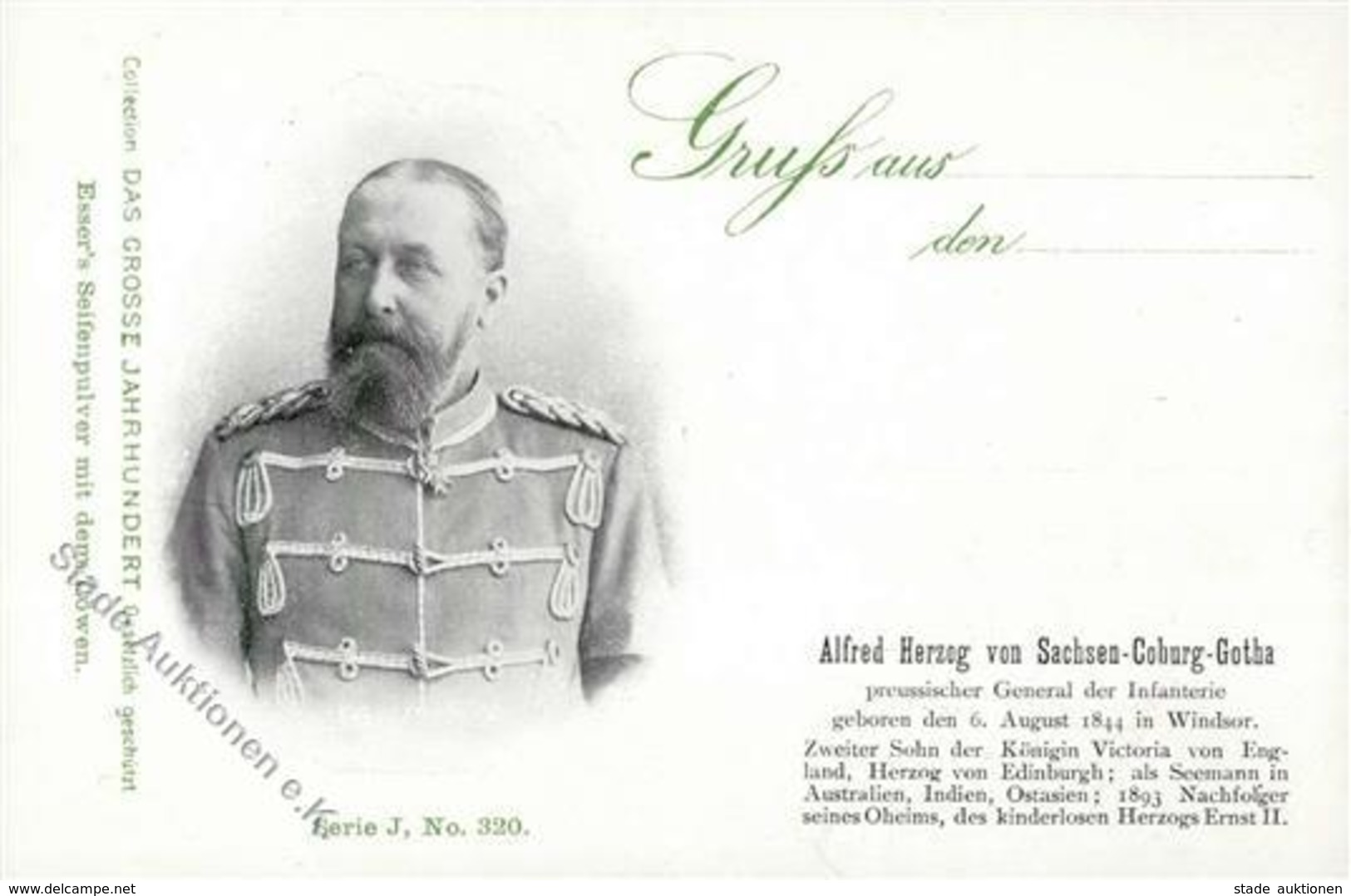 Adel Sachsen Coburg-Gotha Herzog Alfred I-II - Royal Families