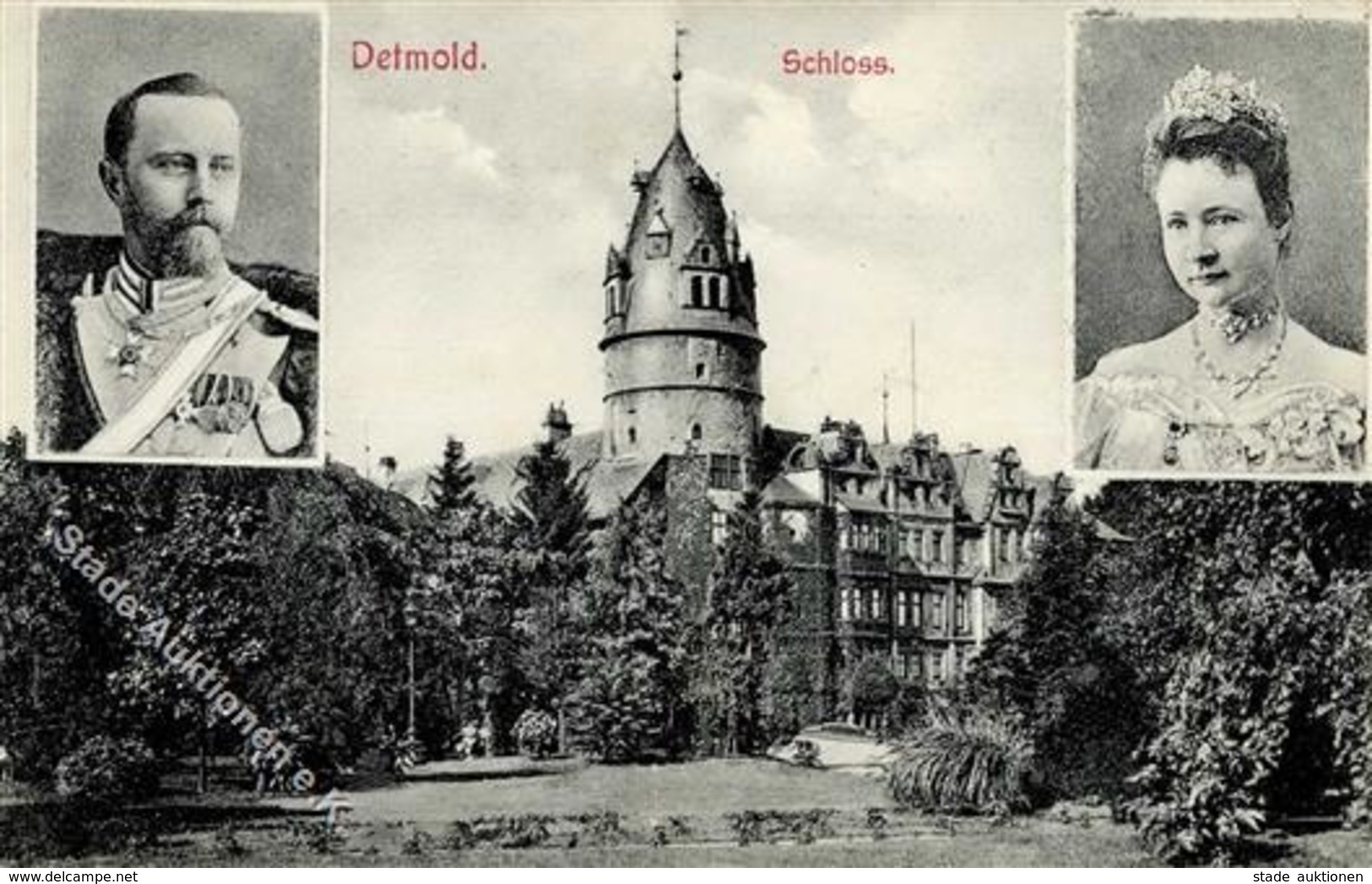 Adel Schaumburg-Lippe Detmold (4930) Schloss  I-II - Familias Reales