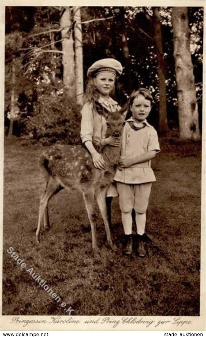 Adel Schaumburg-Lippe Prinzessin Karoline Prinz Chlodwig I-II - Königshäuser