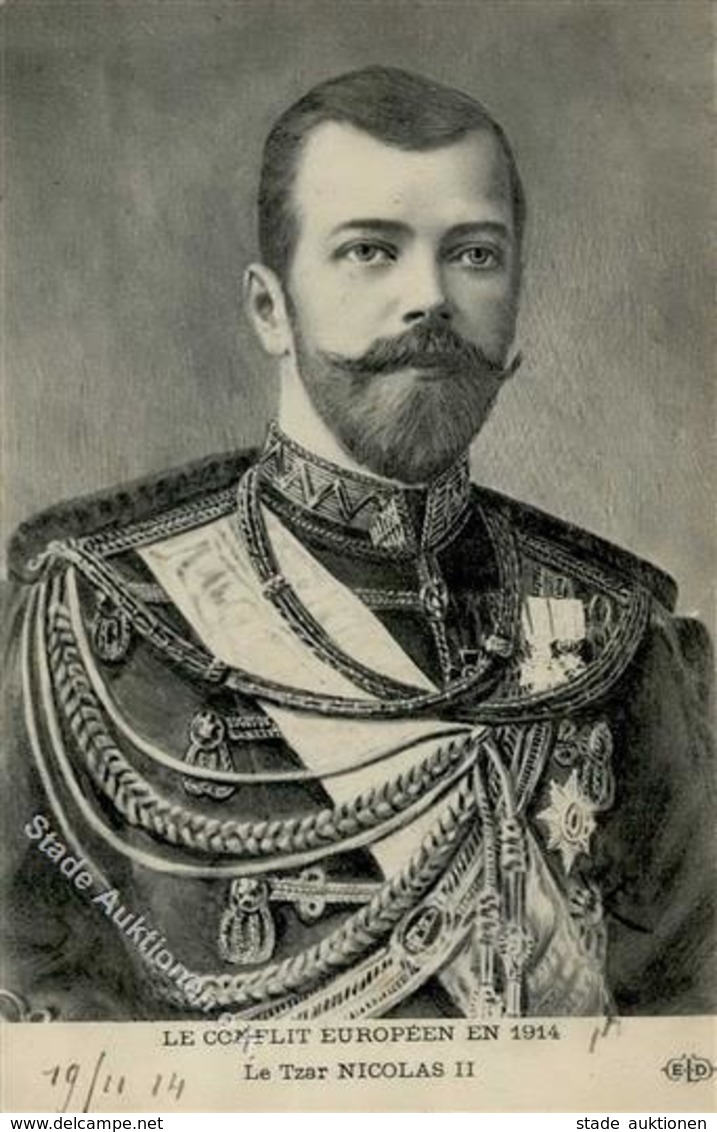 Adel Russland Zar Nikolas II.  1914 I-II - Königshäuser