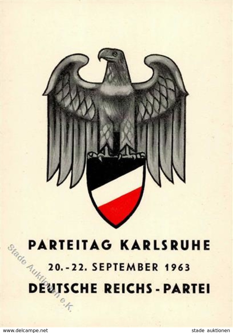 Politik Karlsruhe (7500) Deutsche Reichs Partei Parteitag I-II - Eventos