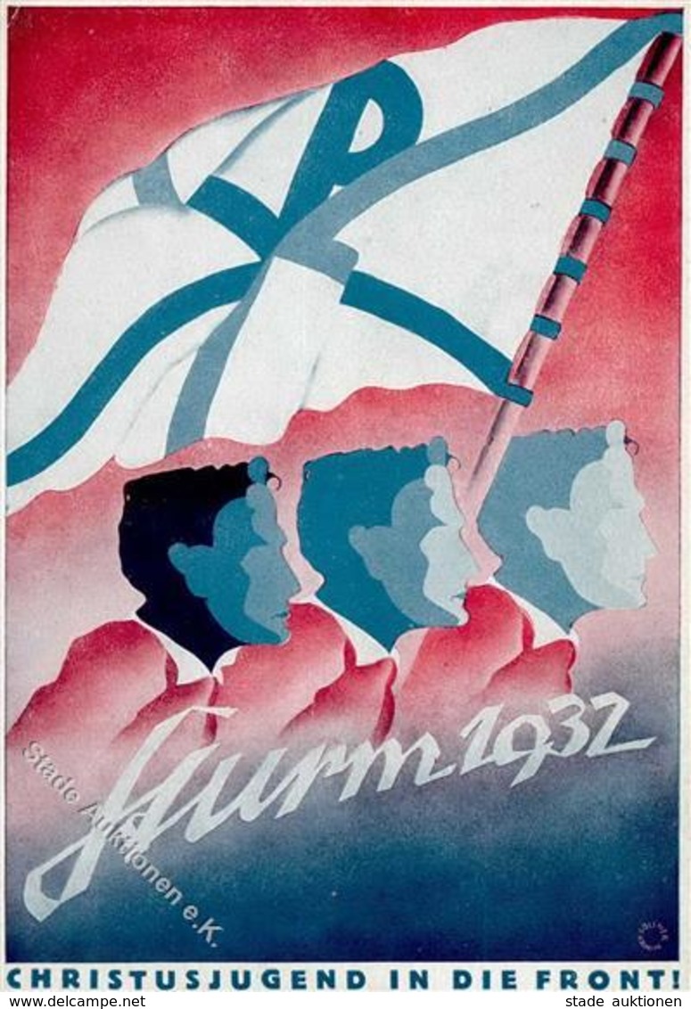 STURM 1932 - CHRISTUSJUGEND In Die FRONT! - Sturmbann-Opferkarte I - Events