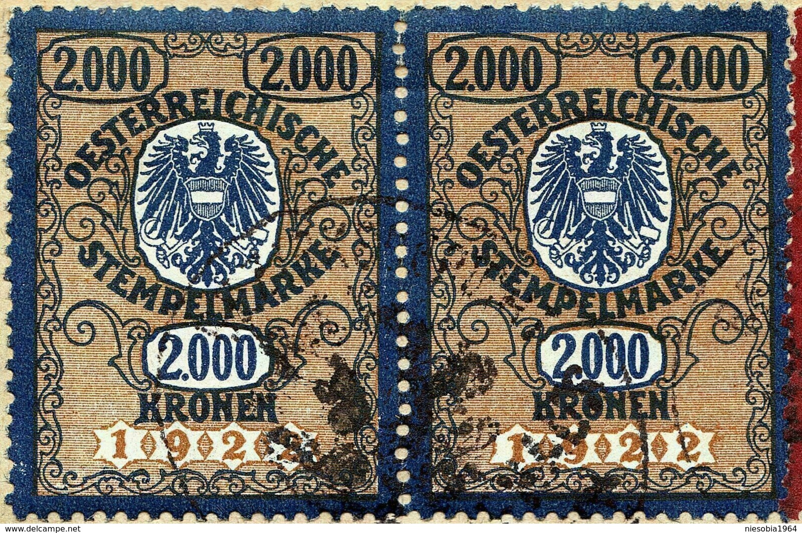 3 X Austrian Duty Stamp Oesterreichische Gebührenmarke Hietzing Vienna 1925 - Covers & Documents