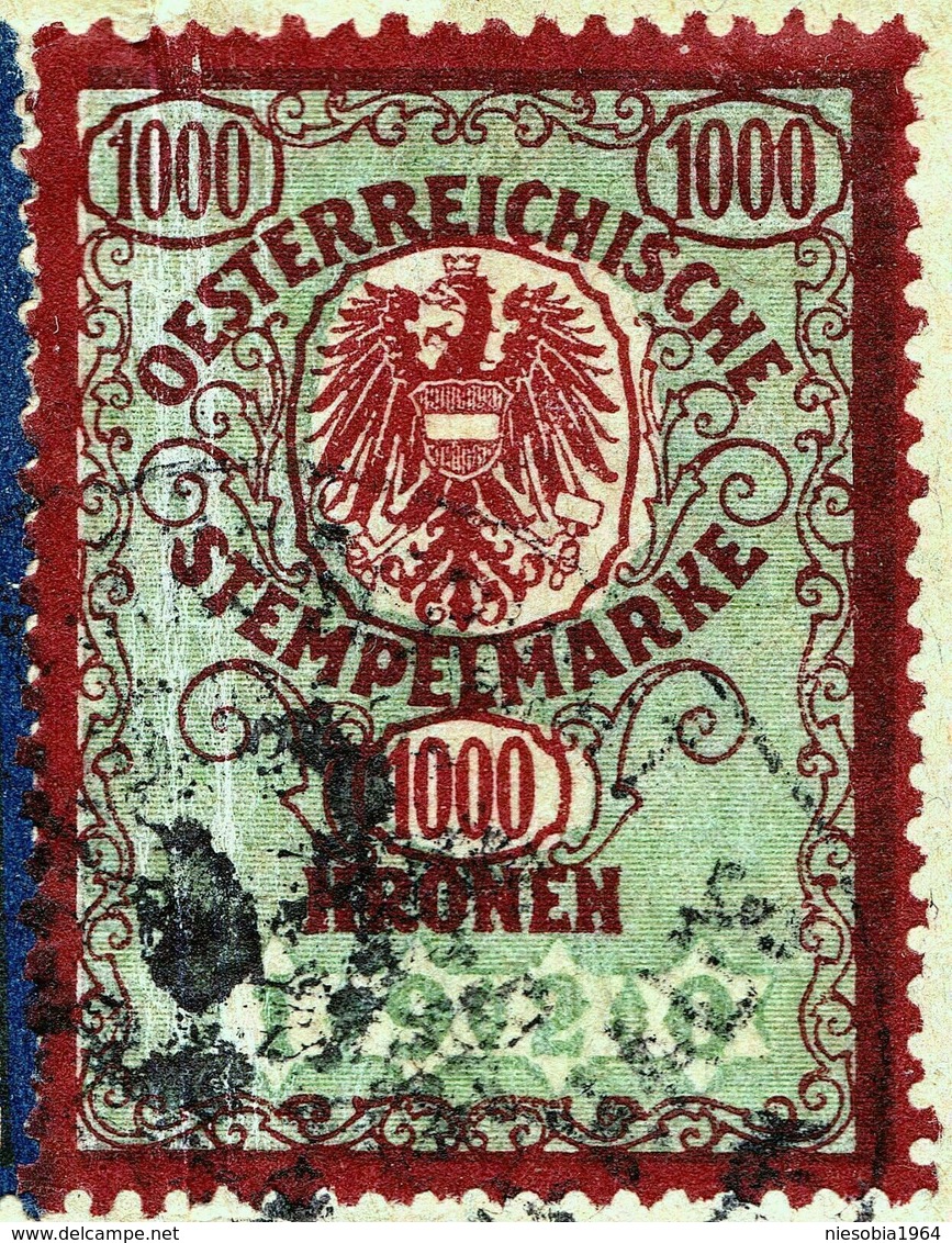 3 X Austrian Duty Stamp Oesterreichische Gebührenmarke Hietzing Vienna 1925 - Covers & Documents