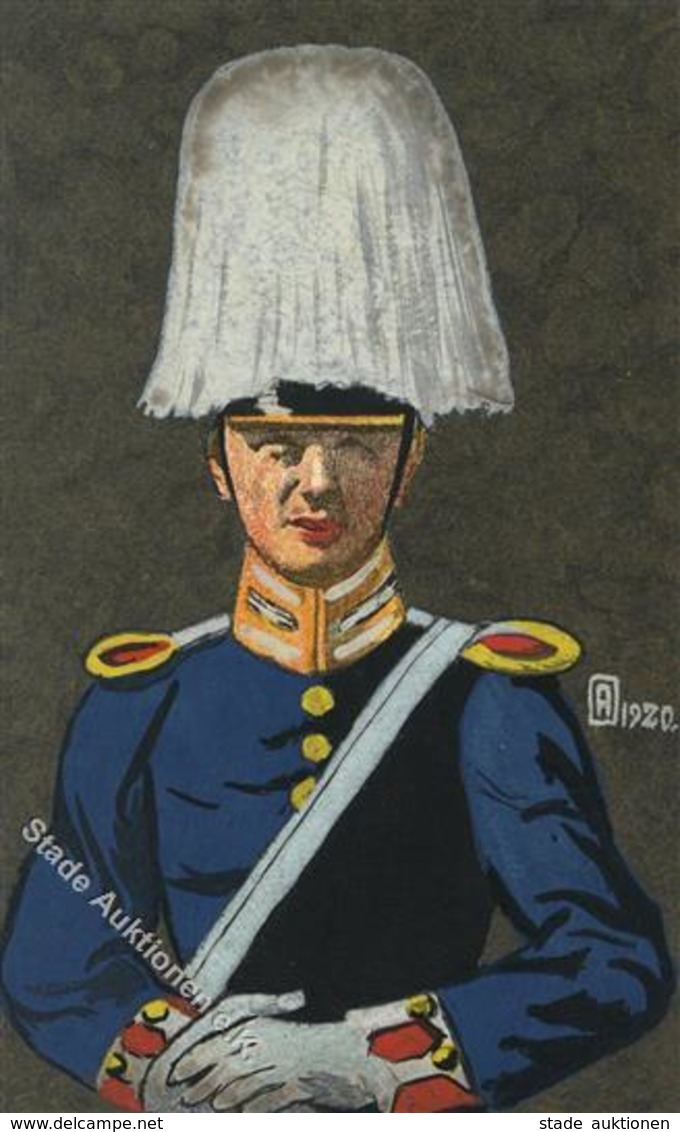 Militär Offizier  Künstlerkarte I-II - Uniforms