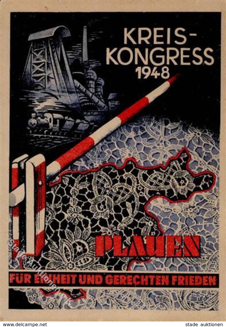 DDR - PLAUEN - KREIS-KONGRESS 1948 - Für Einheit Und Gerechten Frieden I-II - Events