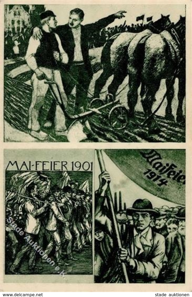 Arbeiterbewegung Maifeier Künstlerkarte 1901 I-II - Events