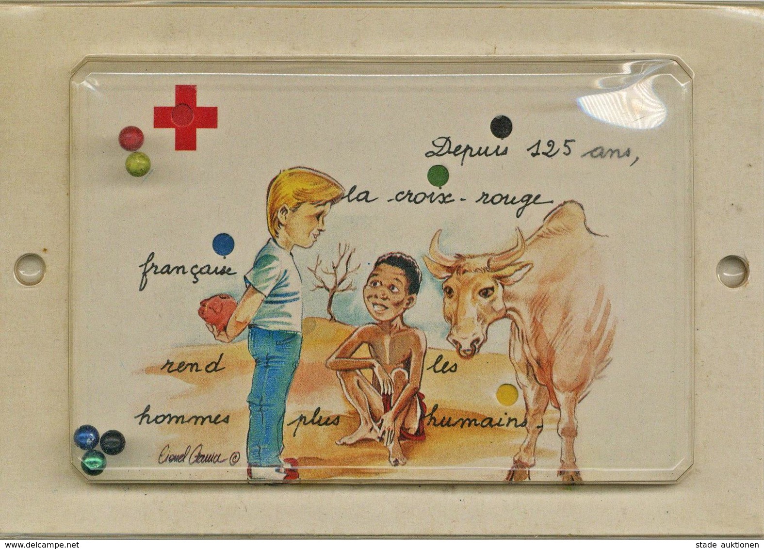 Rotes Kreuz Geduldspiel Karte I-II - Red Cross