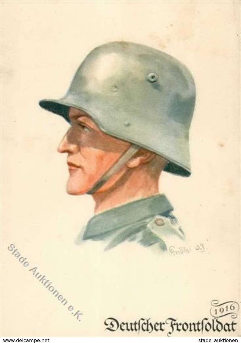 Propaganda WK I Deutscher Frontsoldat Sign. Knöte Künstlerkarte I-II - Geschichte