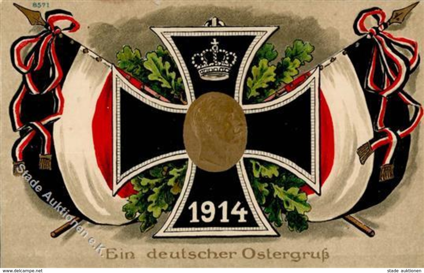 Propaganda WK I Ein Deutscher Ostergruß I-II - Geschichte