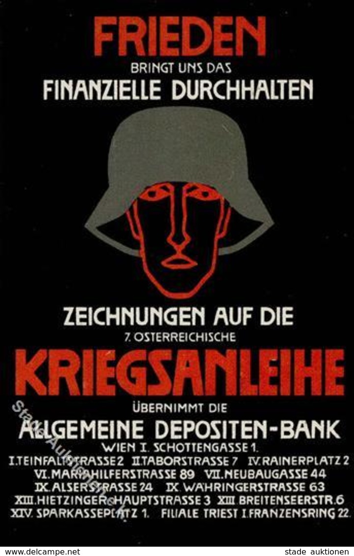 Propaganda WK I Klinger, Julius ? 7. Österreichische Kriegsanleihe Künstlerkarte I-II - Geschichte