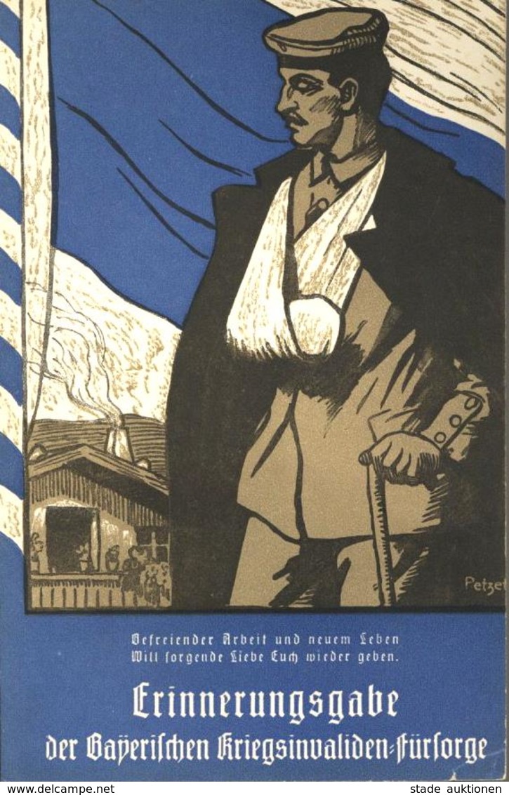 Buch WK I Deutsches Kriegsbuch Band 1 - 4 Erinnerungsgabe Der Bayerischen Kriegsinvaliden Fürsorge 1916-18 Verlag Knorr  - Weltkrieg 1914-18