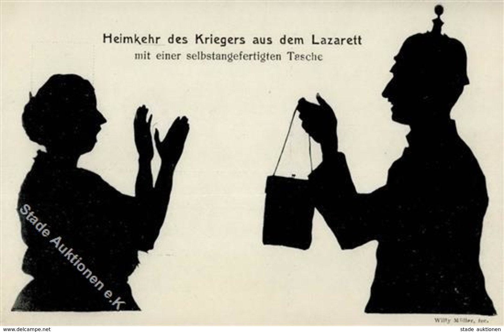 WK I Heimkehr Des Kriegers Aus Dem Lazarett I-II - Weltkrieg 1914-18