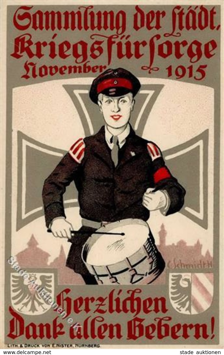 WK I Kriegsfürsorge Spendenkarte I-II (keine Ak-Einteilung) - War 1914-18