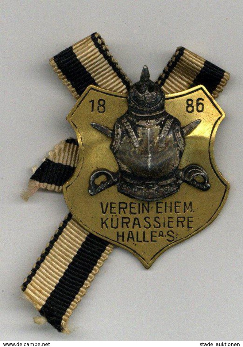 WK I Orden Anstecknadel 1886 Verein Ehem. Kürassiere Halle A.S. I-II - War 1914-18