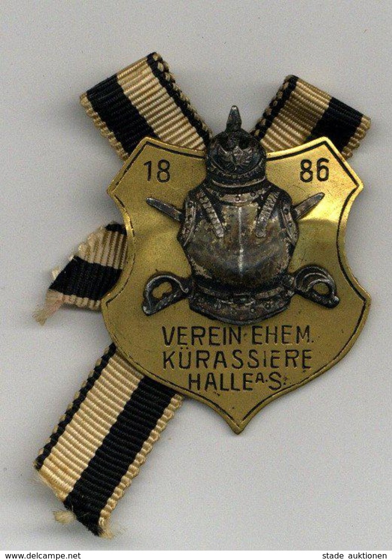 WK I Orden Anstecknadel 1886 Verein Ehem. Kürassiere Halle A.S. I-II - Weltkrieg 1914-18