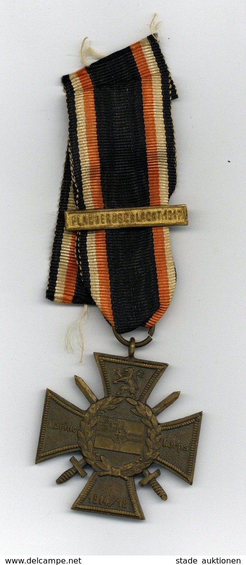 WK I Orden Flandernkreuz Mit Gefechtsspange Flandernschlacht I-II - War 1914-18