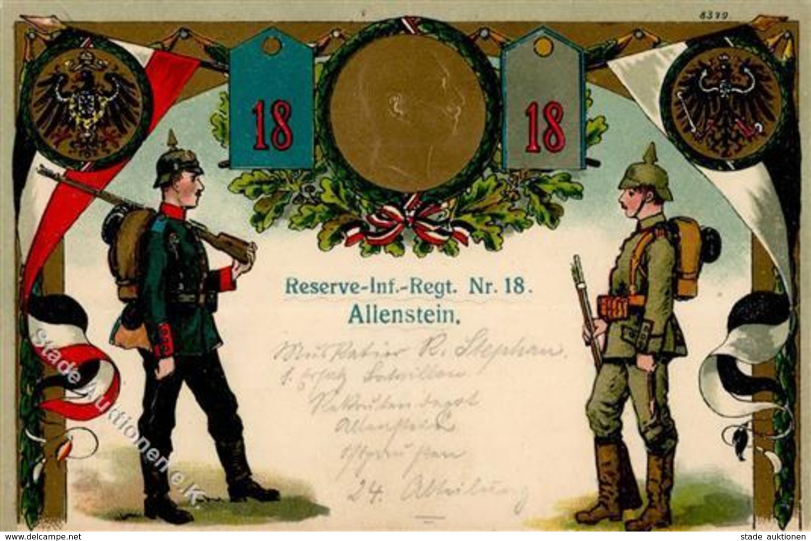 Regiment Allenstein Nr. 18 Reserve Inf. Regt. 1917 I-II - Regimente