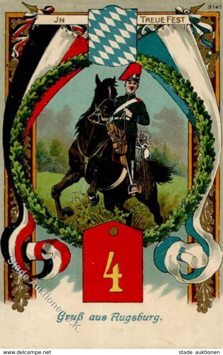Regiment Augsburg (8900) Nr. 4 Feld-Artillerie Regt. 1914 I-II - Regimente