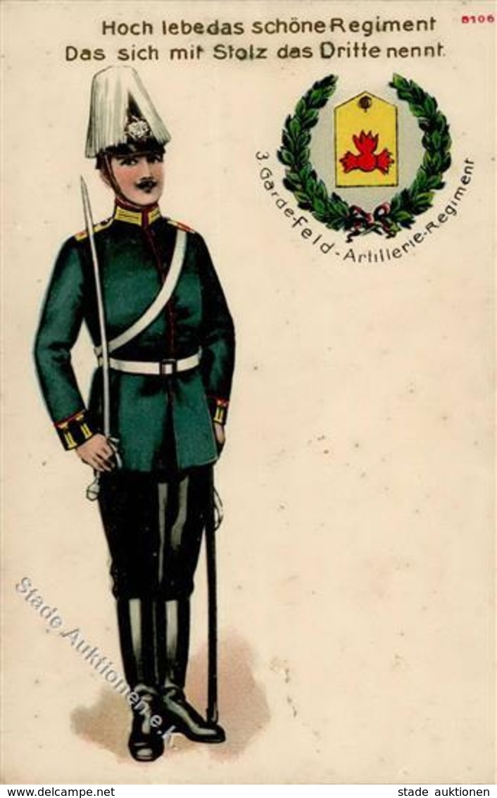 Regiment Beeskow (O1230) Nr. 3 Garde Feld-Artillerie Regt. I-II - Reggimenti