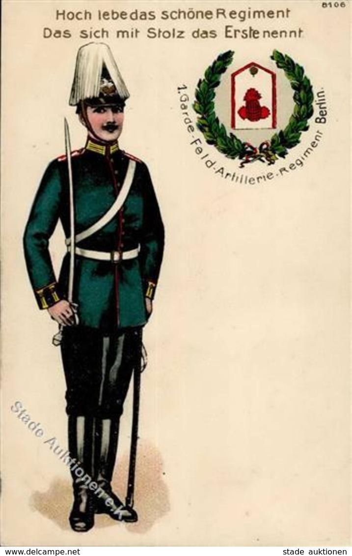 Regiment Berlin Mitte (1000) Nr. 1 Garde Feld-Artillerie Regt. 1915 I-II - Reggimenti