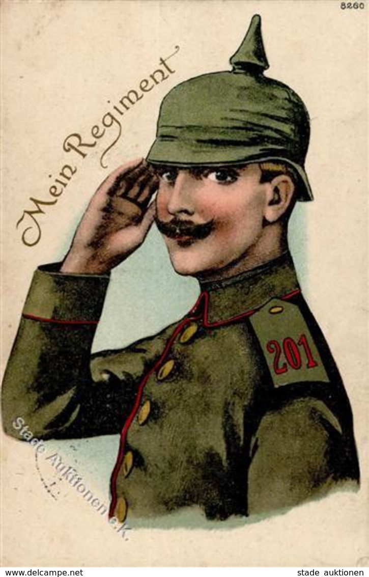 Regiment Berlin Mitte (1000) Nr. 201 Reserve Infant. Regt. 1915 I-II (fleckig) - Regimente