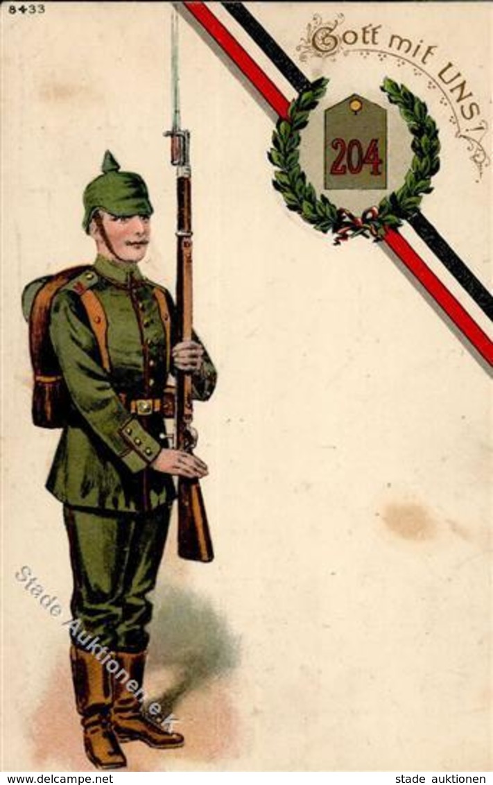 Regiment Berlin Mitte (1000) Nr. 204 Reserve Infant. Regt. 1915 I-II (fleckig) - Regimente