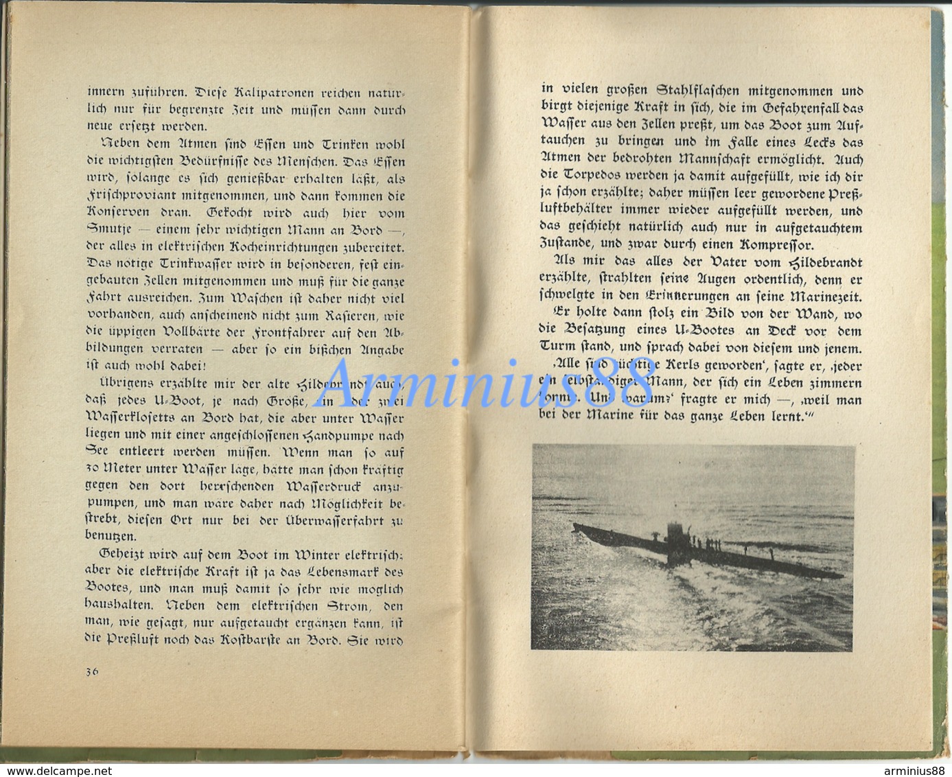 "Was jeder vom deutschen U-BOOT wissen muß" von Korvettenkapitän (Ing.) Max BARTSCH - Wilhelm Limpert Verlag, 1941