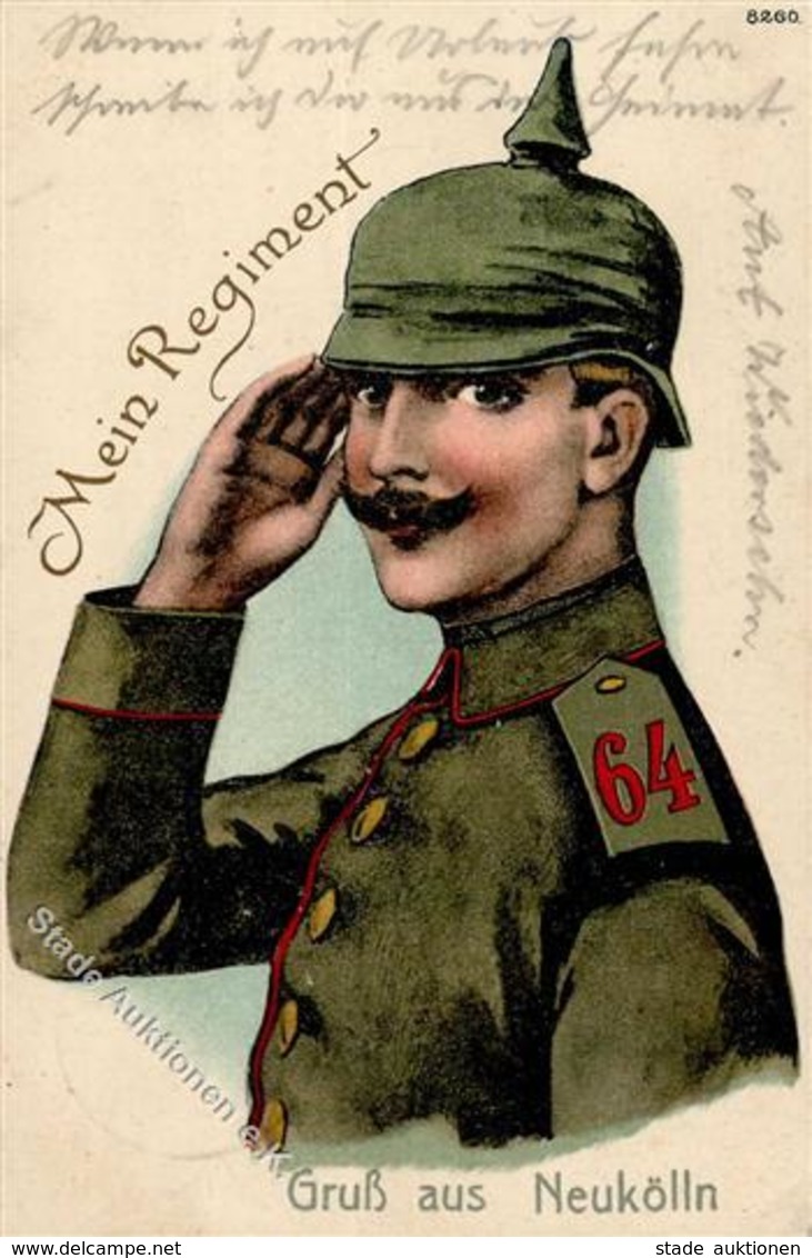 Regiment Berlin Mitte (1000) Nr. 64 Infant. Regt. 1917 I-II - Regimente