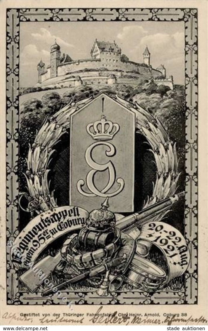 Regiment Coburg (8630) Nr. 95 Regimentsappell I-II - Regimente