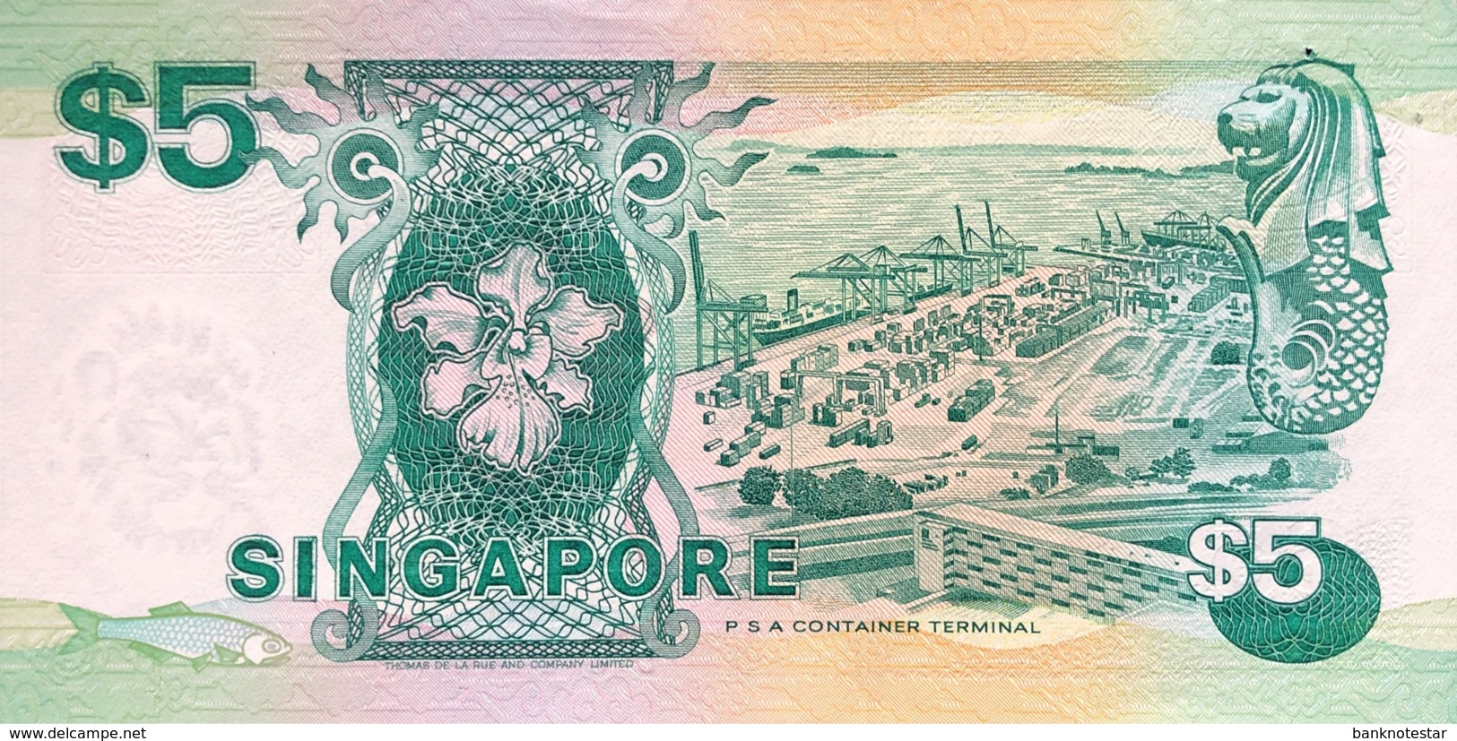 Singapore 5 Dollars, P-19 (1989) - UNC - Singapore