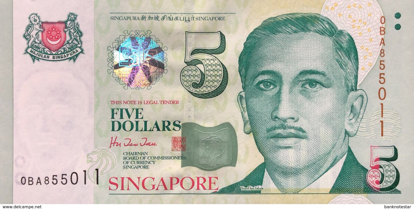Singapore 5 Dollars, P-39 (1999) - UNC - Singapur