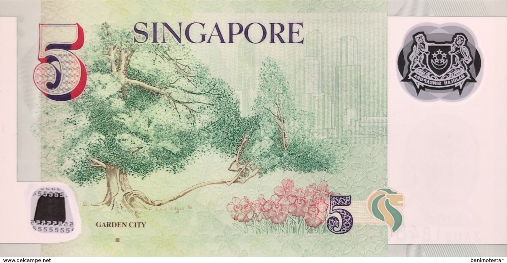 Singapore 5 Dollars, P-47b (2005) - UNC - Singapore